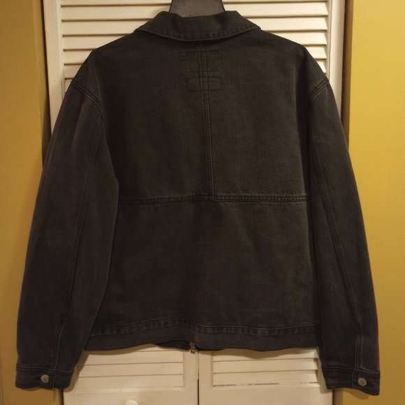 Istkunst Men's Gray Utility Slub Denim Jacket, Size L, Pre-Owned - Picture 2 of 5